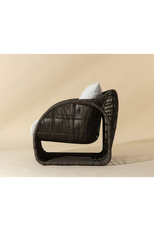 Modern European furniture - Cream Padded Indoor/Outdoor Lounge Chair - www.oroa.com