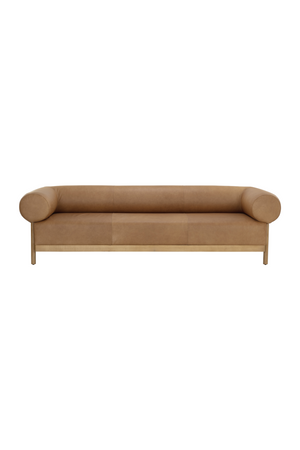 Modern European furniture - Brown Leather Sofa - www.oroa.com