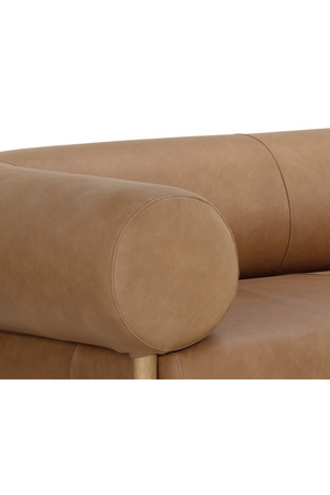 Modern European furniture - Brown Leather Sofa - www.oroa.com