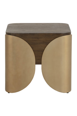 Modern European furniture - Timber Effect Indoor/Outdoor Side Table - www.oroa.com