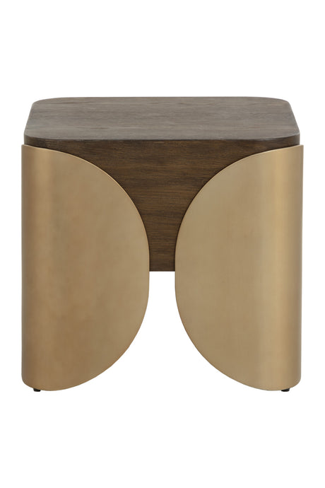 Modern European furniture - Timber Effect Indoor/Outdoor Side Table - www.oroa.com