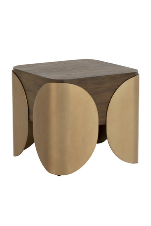Modern European furniture - Timber Effect Indoor/Outdoor Side Table - www.oroa.com