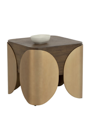 Modern European furniture - Timber Effect Indoor/Outdoor Side Table - www.oroa.com