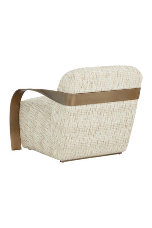   Modern European furniture - Twisted Brass Arm Lounge Chair - www.oroa.com | Oroa.com