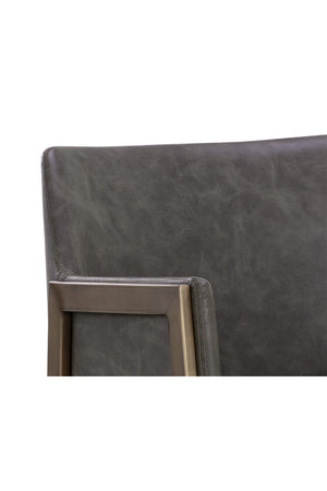 Modern European furniture - Leather-Look Bar Stool - www.oroa.com