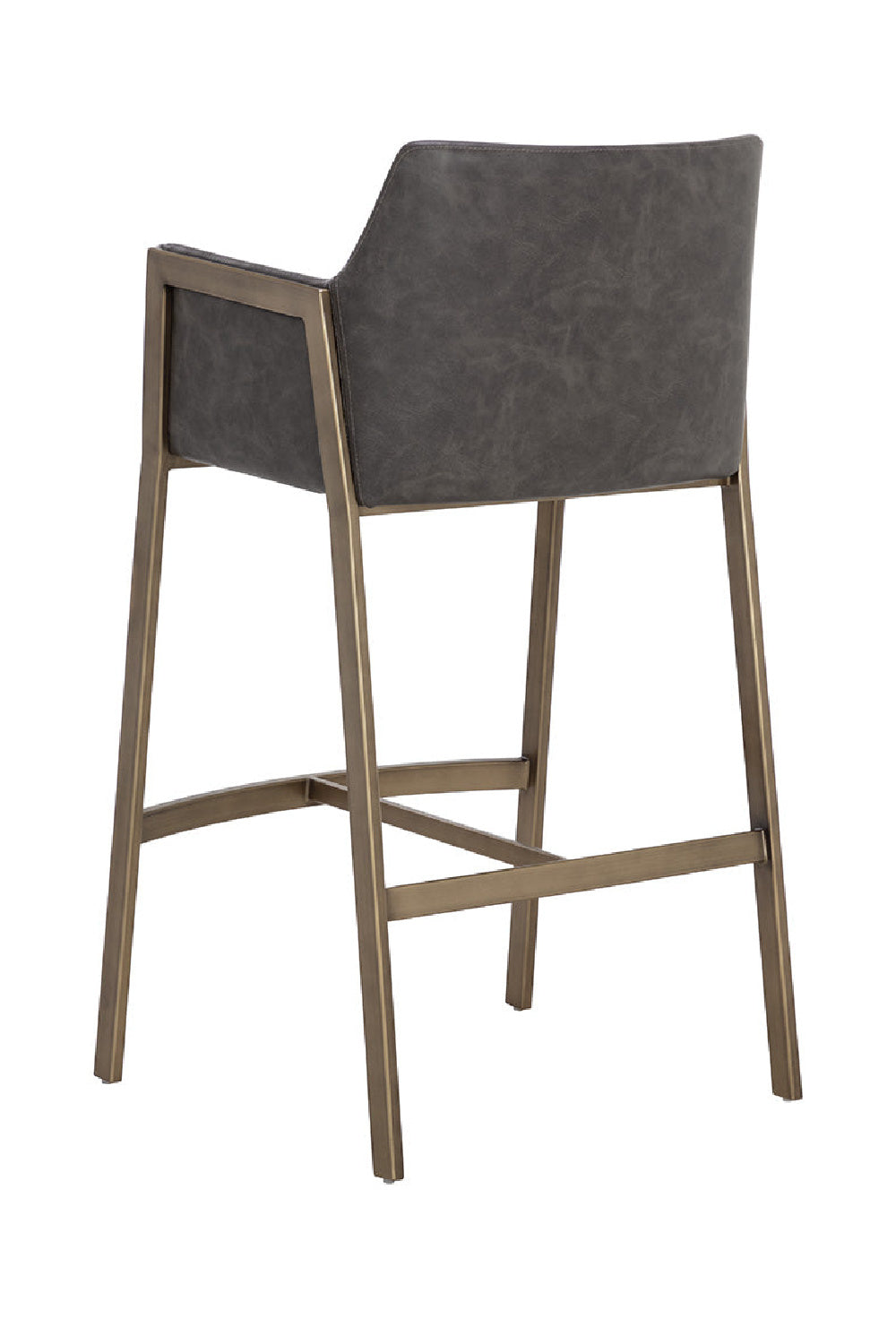 Modern European furniture - Leather-Look Bar Stool - www.oroa.com