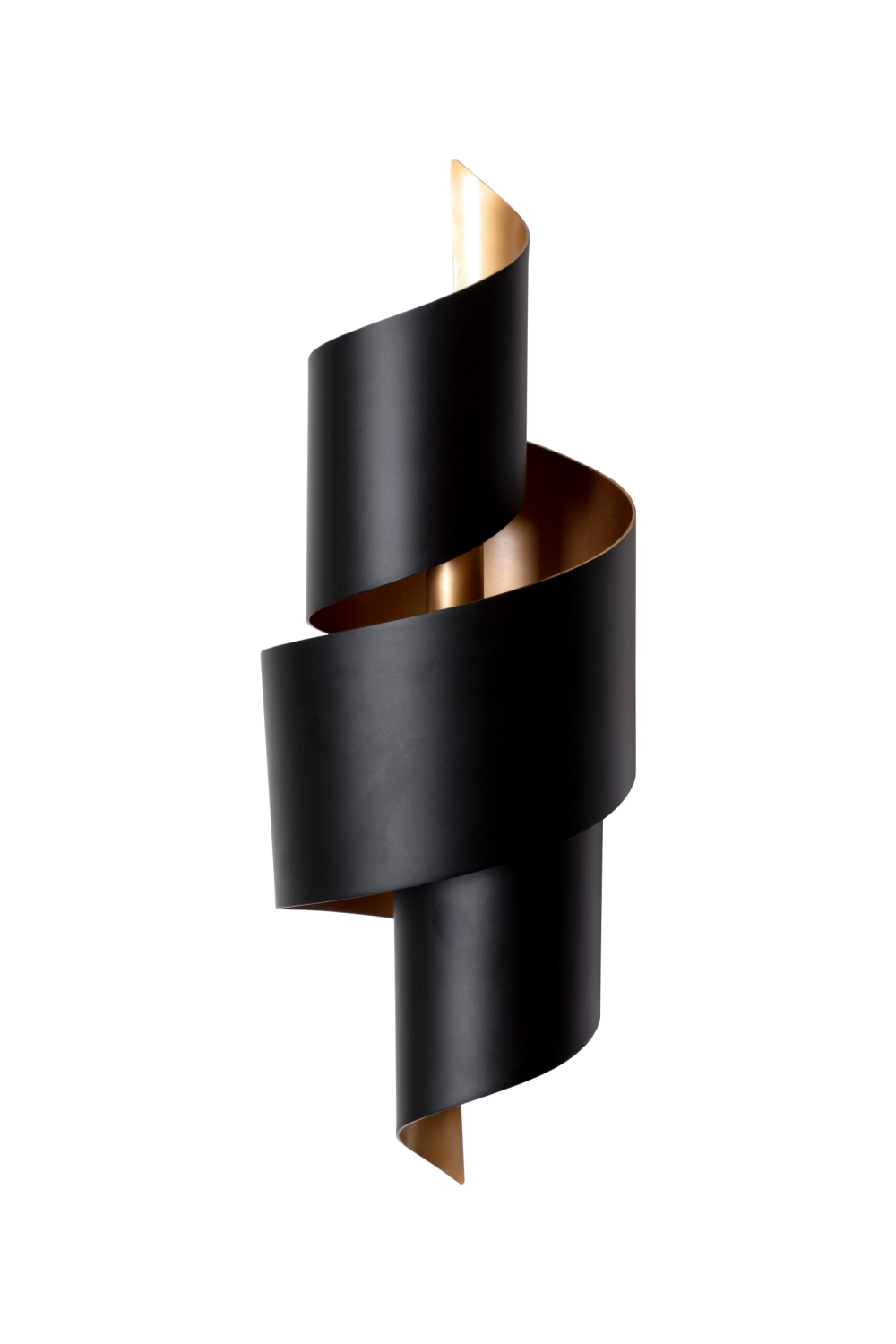 Modern European furniture - Black Metal Twisted Wall Lamp - www.oroa.com