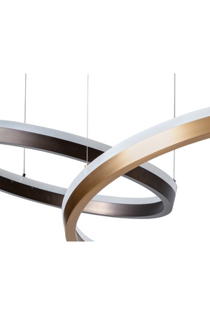   Modern European furniture - Gold 3 Ring Chandelier - www.oroa.com | Oroa.com