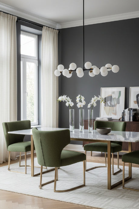   Modern European furniture - Green Wingback Dining Chair - www.oroa.com | Oroa.com