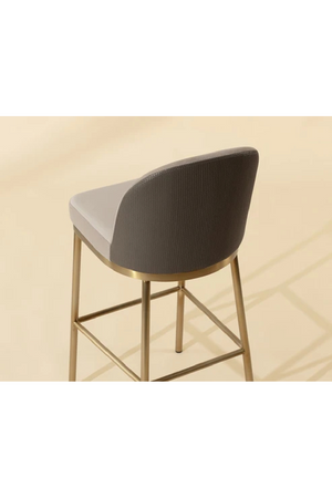   Modern European furniture - Taupe Modern Bar Stool - www.oroa.com | Oroa.com