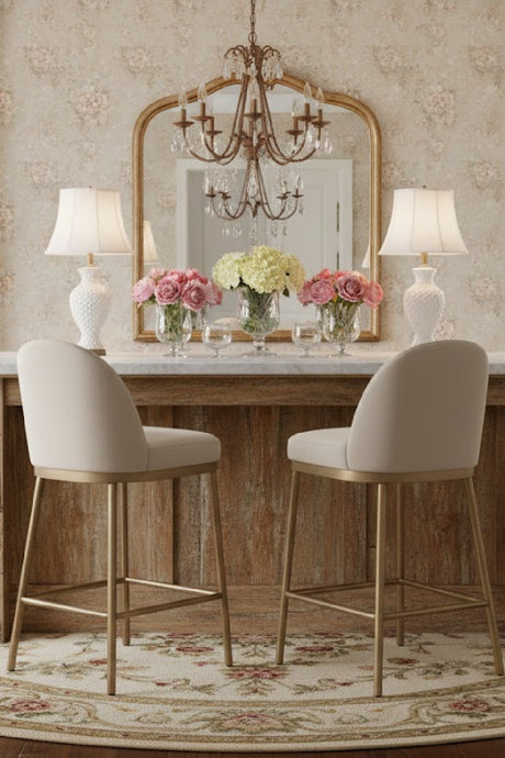 Minimalist Upholstered Counter Stool | Sunpan Lavania | Oroa.com