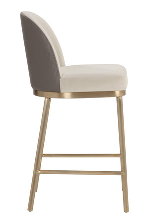 Modern European furniture - Minimalist Upholstered Counter Stool - www.oroa.com