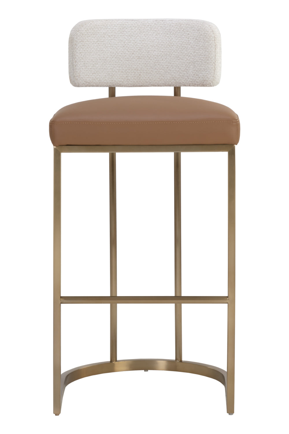 Modern European furniture - Two-Toned Low-Back Bar Stool - www.oroa.com