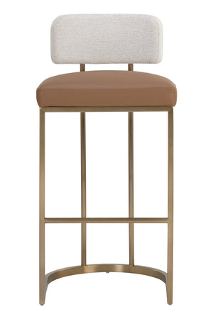 Modern European furniture - Two-Toned Low-Back Bar Stool - www.oroa.com