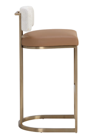 Modern European furniture - Two-Toned Low-Back Bar Stool - www.oroa.com