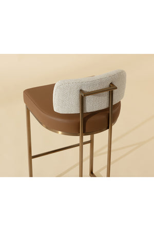 Modern European furniture - Two-Toned Low-Back Bar Stool - www.oroa.com