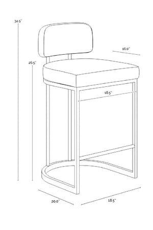 Two-Toned Counter Stool | Splendido Larissa | Oroa.com