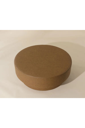 Round Leather Inspired Ottoman | Splendido Arlo | Oroa.com