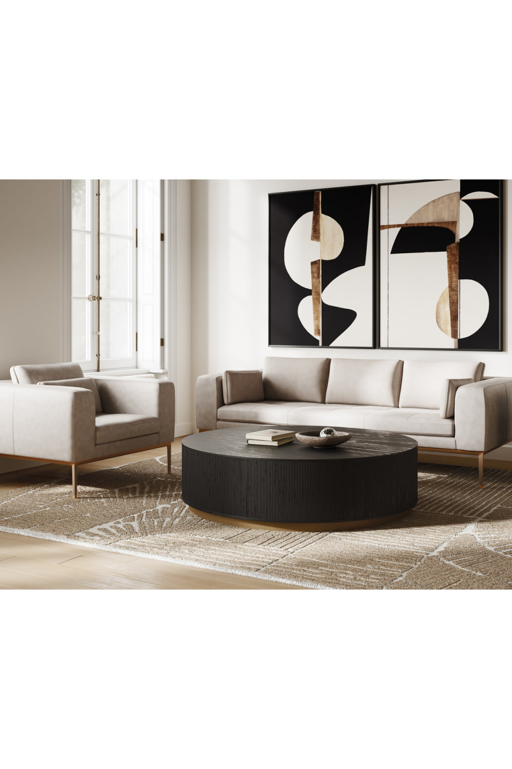   Modern European furniture - Reeded Oak Coffee Table - www.oroa.com | Oroa.com