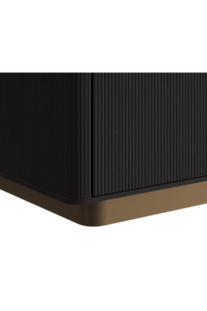 Modern European furniture - Reeded Oak 2-Drawer Nightstand - www.oroa.com