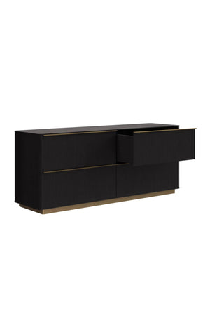 Modern European furniture - Reeded Oak 4-Drawer Dresser - www.oroa.com