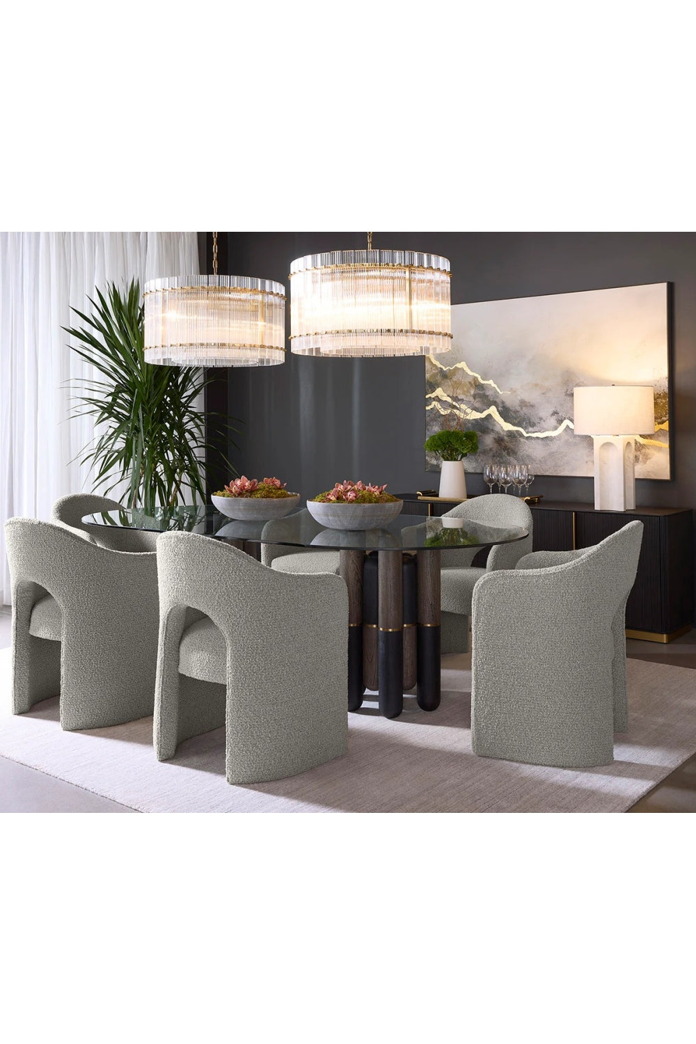 Modern European furniture - White Marble Arched Table Lamp - www.oroa.com