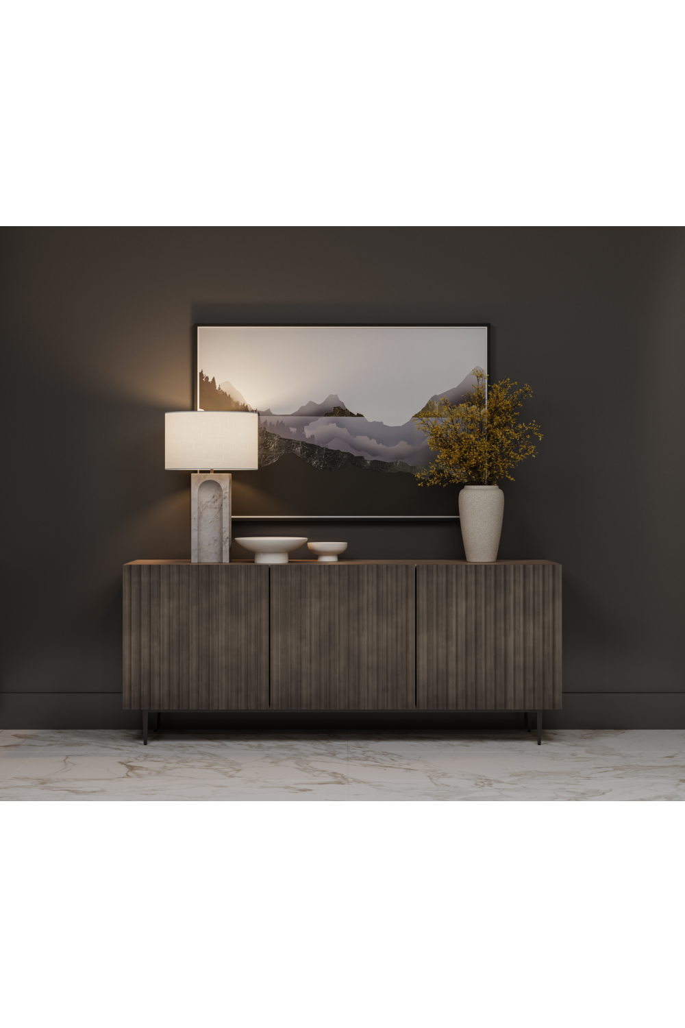 White Marble Arched Table Lamp | Splendido Rohe | Oroa.com