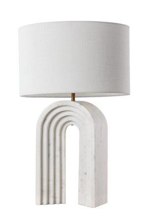   Modern European furniture - Arched White Marble Table Lamp - www.oroa.com | Oroa.com