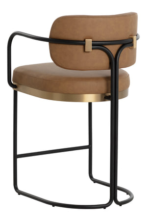 Modern European furniture - Modern Curved Seating Counter Stool - www.oroa.com