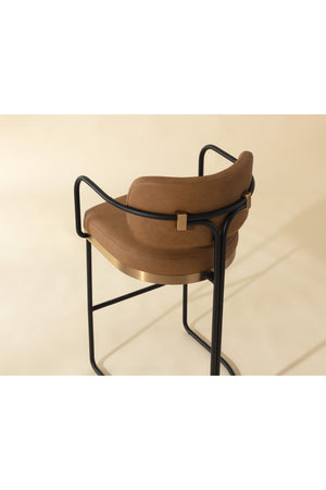 Modern European furniture - Modern Curved Seating Counter Stool - www.oroa.com