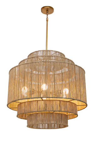   Modern European furniture - Tiered Jute Chandelier - www.oroa.com | Oroa.com