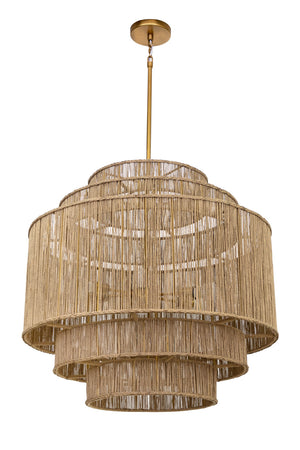   Modern European furniture - Tiered Jute Chandelier - www.oroa.com | Oroa.com