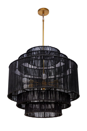   Modern European furniture - Tiered Jute Chandelier - www.oroa.com | Oroa.com