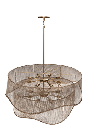 Modern European furniture - Tiered Wave Jute Chandelier - www.oroa.com