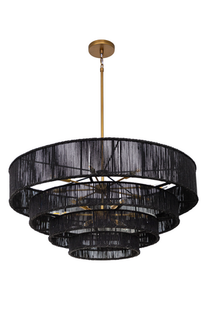 Modern European furniture - 4-Tier Rustic Jute Chandelier - www.oroa.com