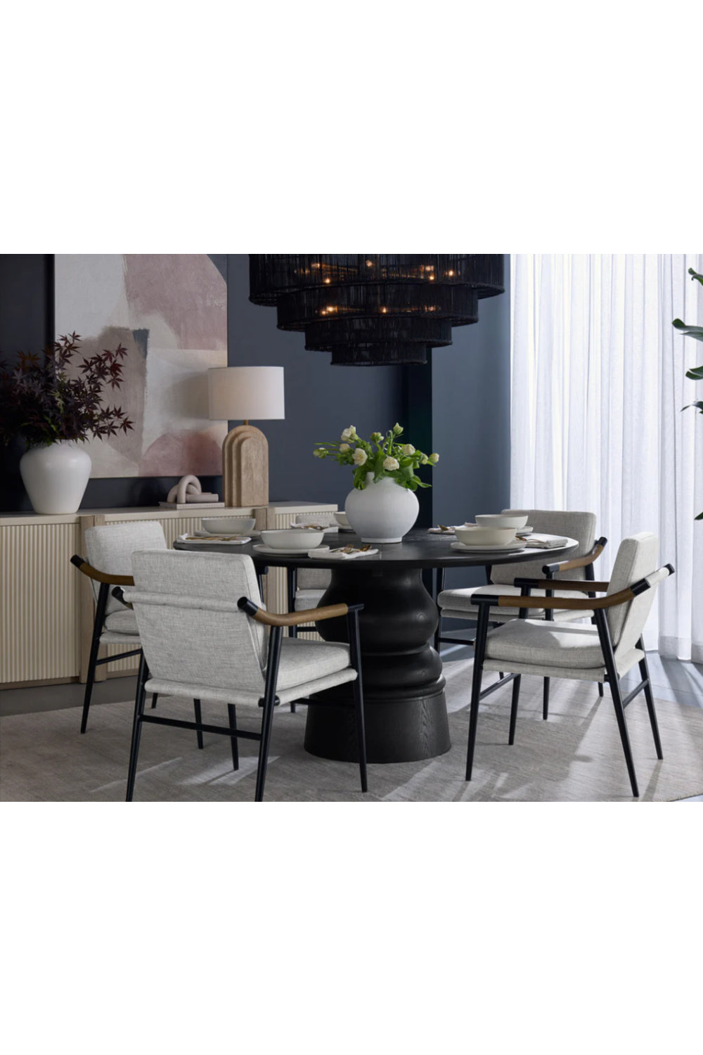 Modern European furniture - 4-Tier Rustic Jute Chandelier - www.oroa.com