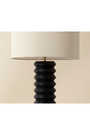   Modern European furniture - Black Wooden Base Table Lamp - www.oroa.com | Oroa.com