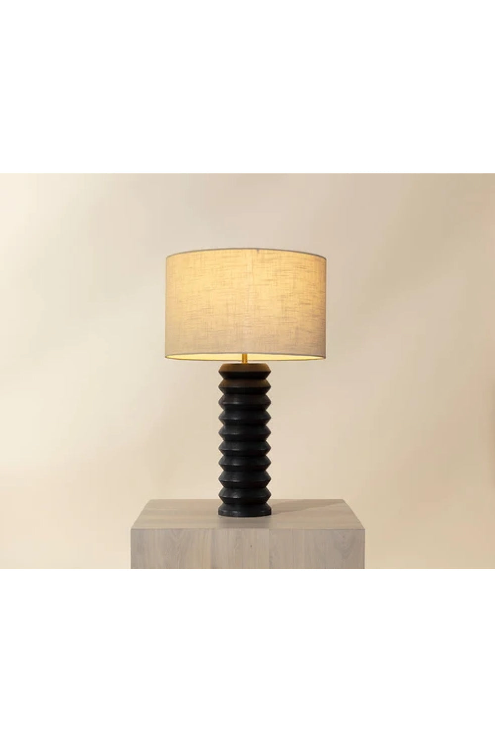  Modern European furniture - Black Wooden Base Table Lamp - www.oroa.com | Oroa.com