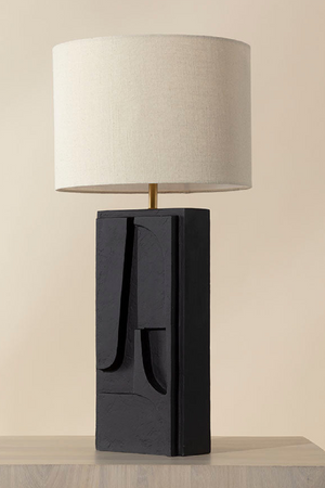 Modern European furniture - Carved Base Table Lamp - www.oroa.com