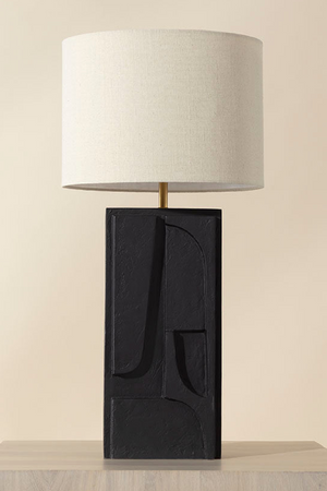Modern European furniture - Carved Base Table Lamp - www.oroa.com