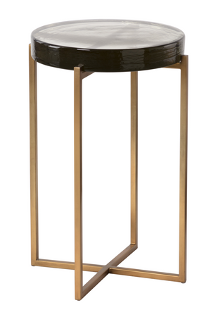   Modern European furniture - Smoked Glass Round End Table - www.oroa.com | Oroa.com