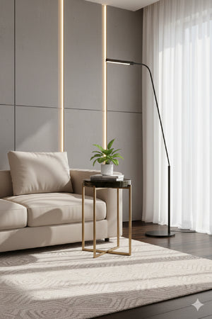   Modern European furniture - Smoked Glass Round End Table - www.oroa.com | Oroa.com