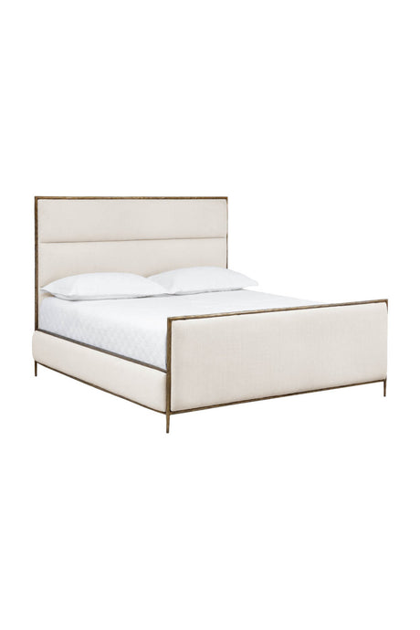 Hand-hammered Iron White King Bed | Splendido Yasmine | Oroa.com