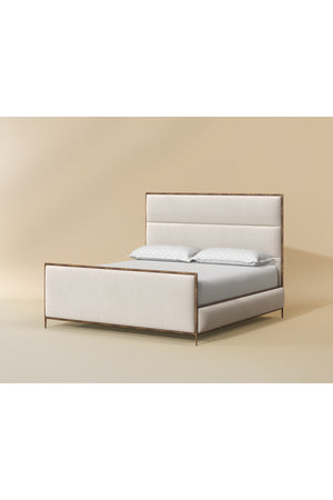 Hand-hammered Iron White King Bed | Splendido Yasmine | Oroa.com