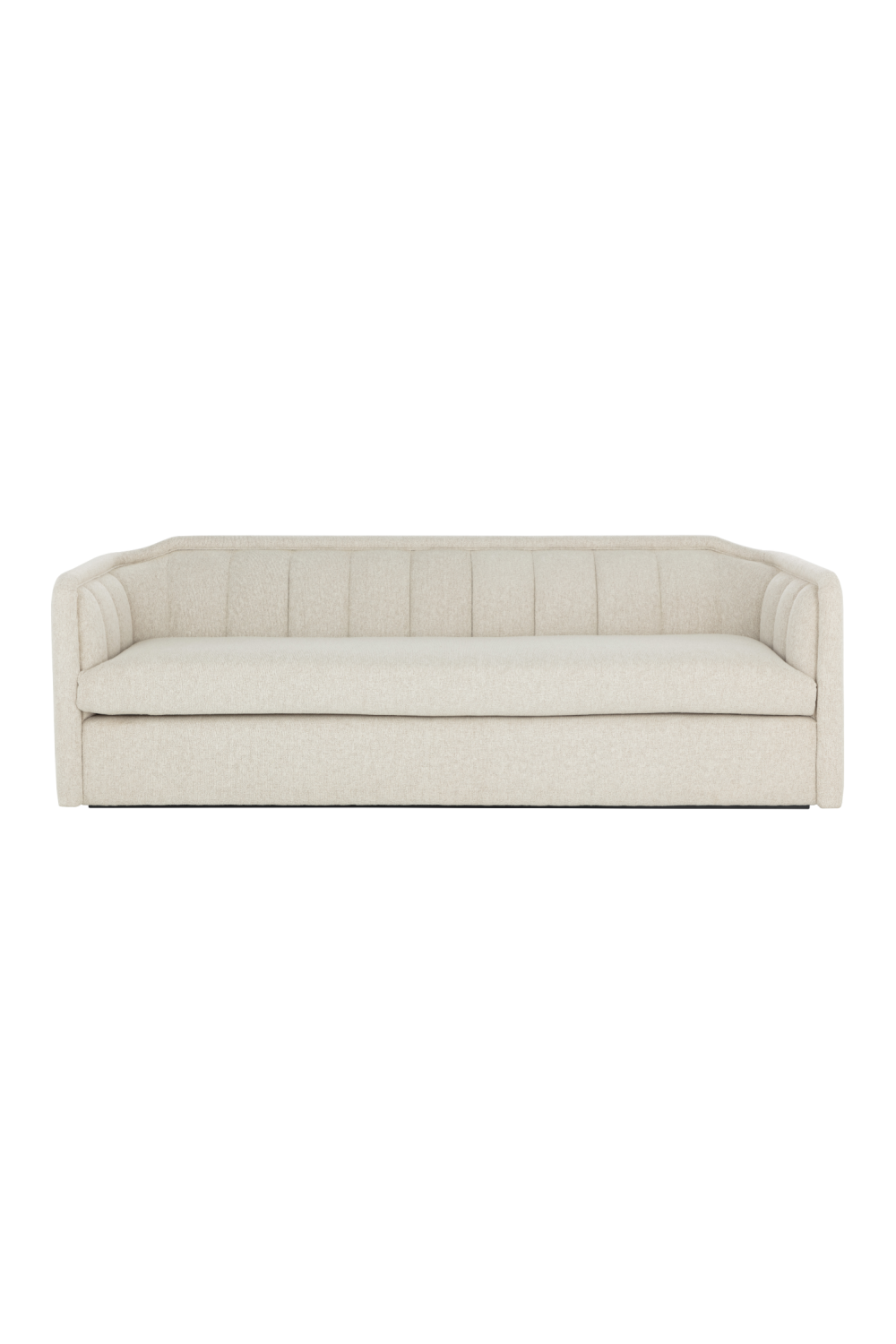 Modern European furniture - Vertical-Tufted Cream Sofa - www.oroa.com