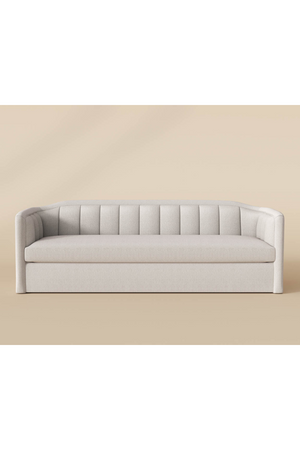 Modern European furniture - Vertical-Tufted Cream Sofa - www.oroa.com