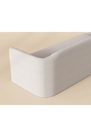 Modern European furniture - Vertical-Tufted Cream Sofa - www.oroa.com