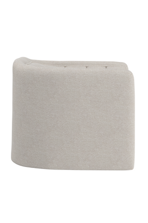   Modern European furniture - Cream Tufted-Back Swivel Armchair - www.oroa.com | Oroa.com