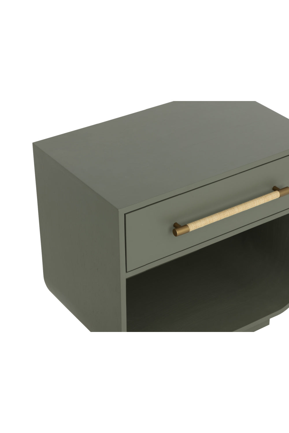 Modern European furniture - Modern Oak Curved Nightstand - www.oroa.com