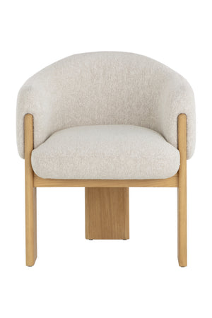 Modern European furniture - Cream 3-Legged Dining Armchair - www.oroa.com